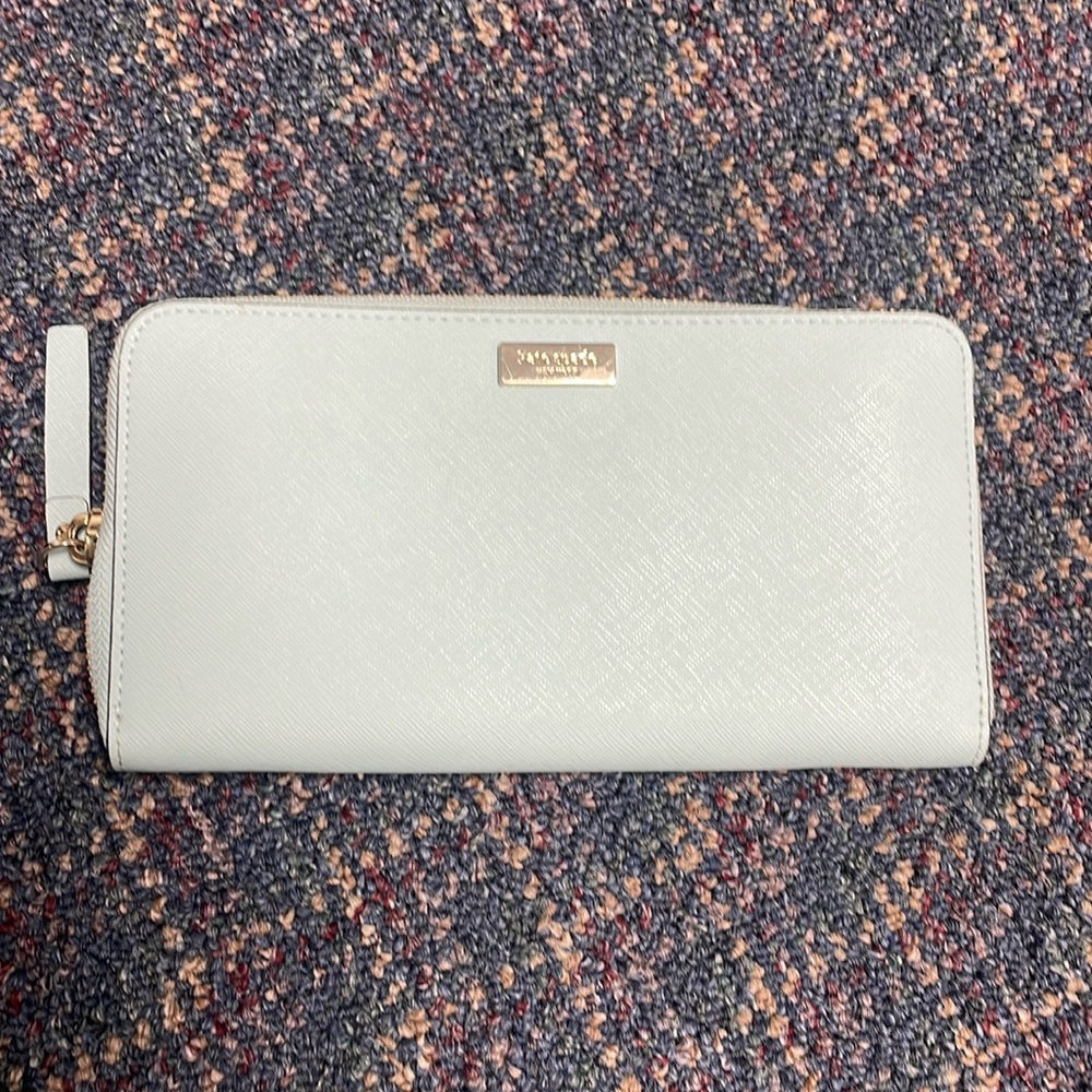 Preloved light blue Kate Spade wallet